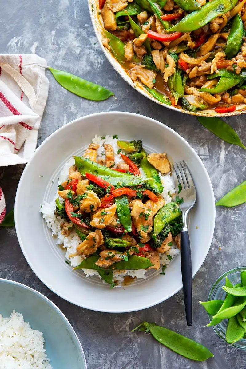 Peanut Satay Vegetable Stir-Fry