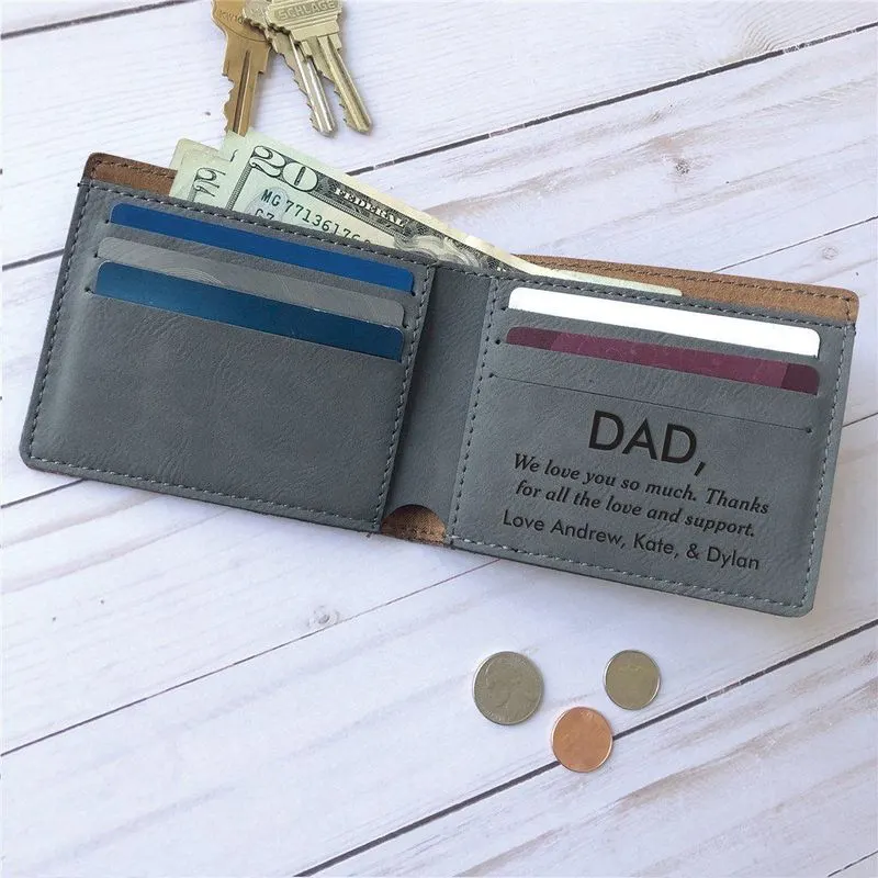 Personalized Leather Wallet