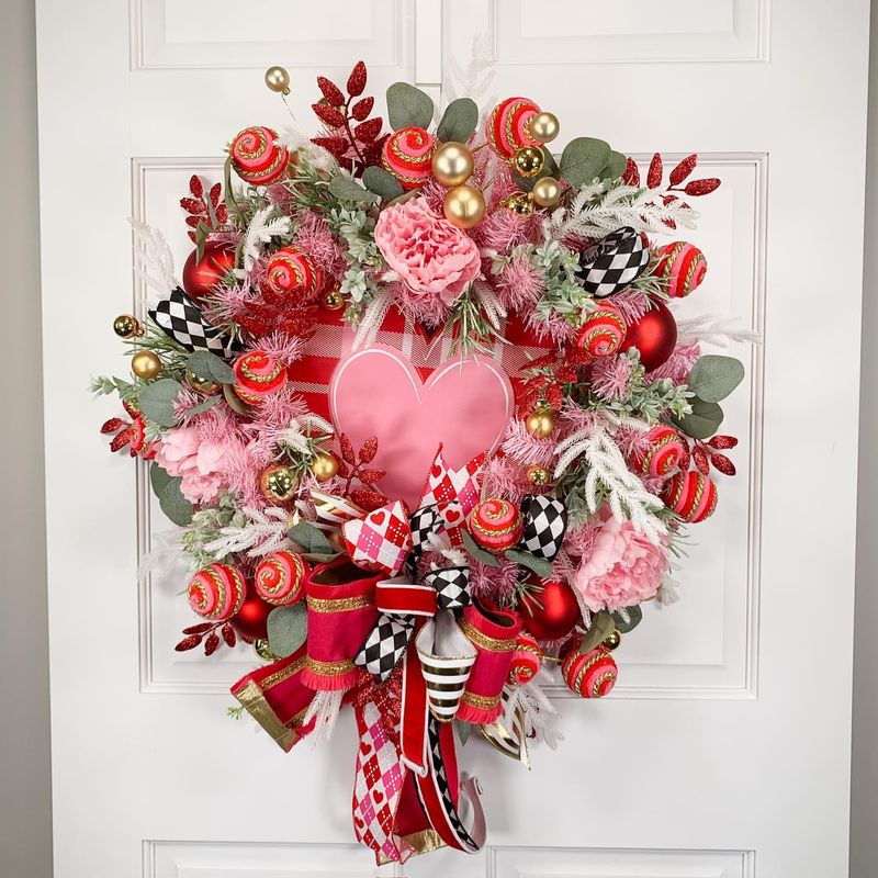 Pink and Red Wreaths