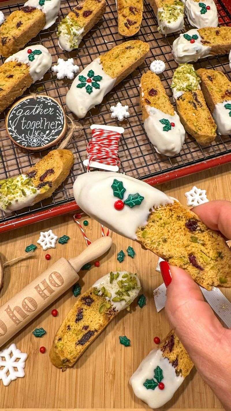 Pistachio and Cranberry Biscotti