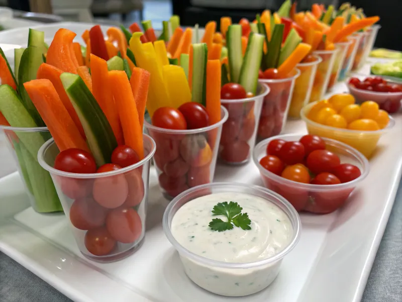 Rainbow Veggie Cups