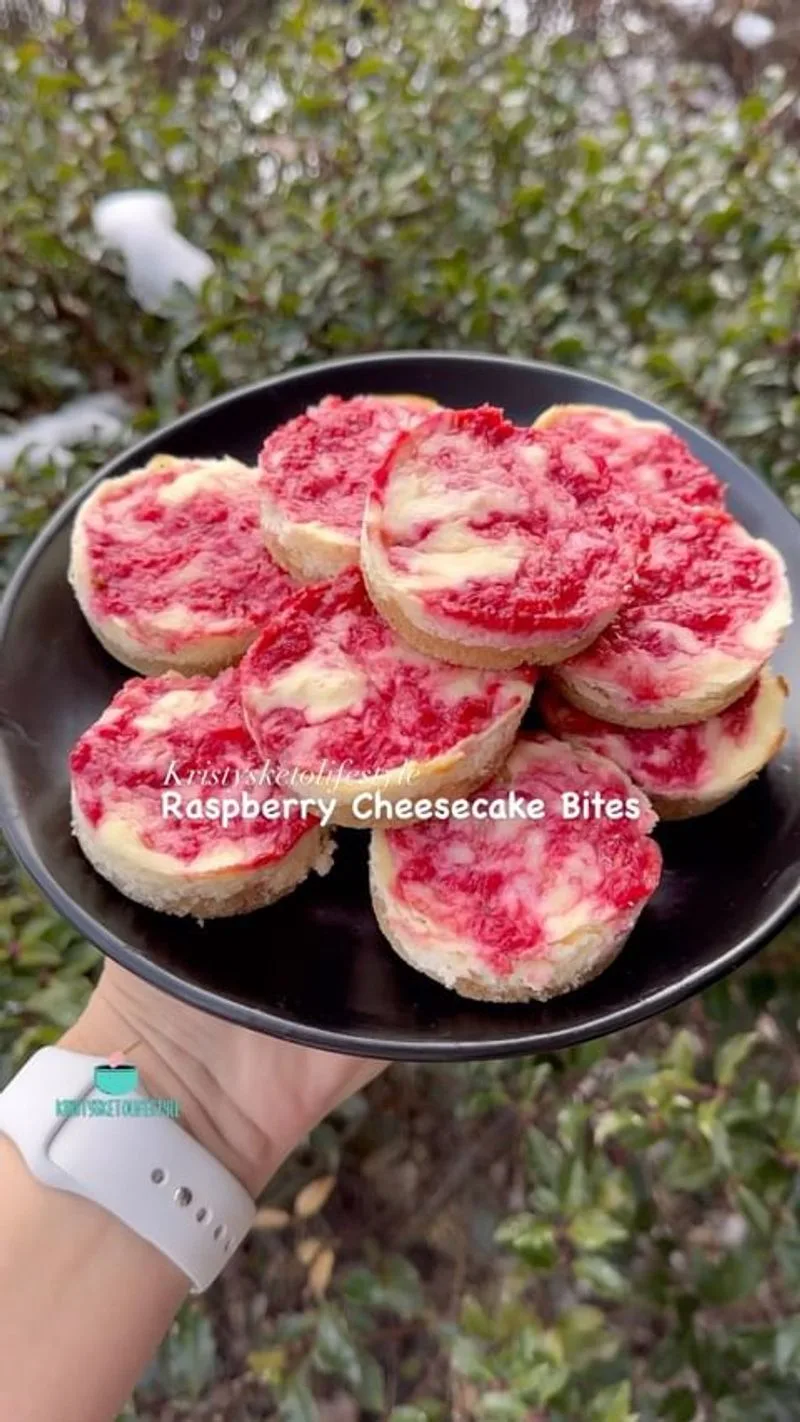 Raspberry Cheesecake Bites