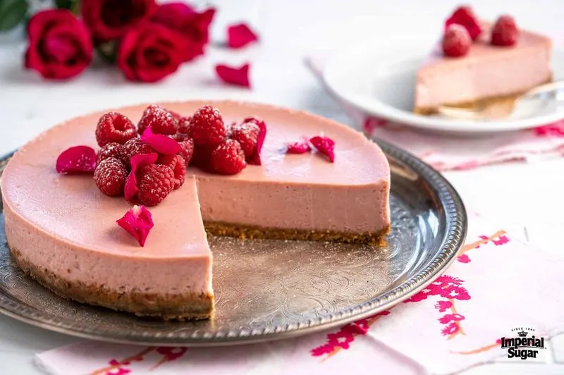 Raspberry Rose Cheesecake