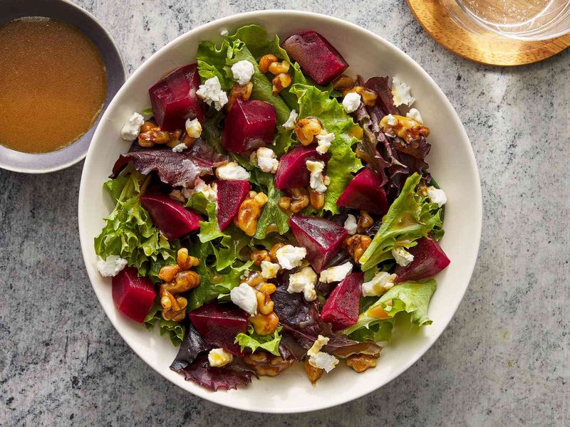 Roasted Beet and Goat Cheese Salad