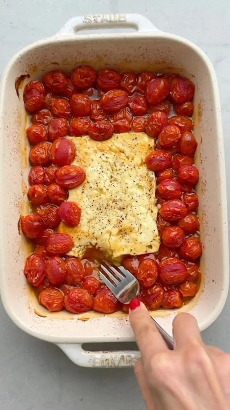 Roasted Tomato and Feta Pasta