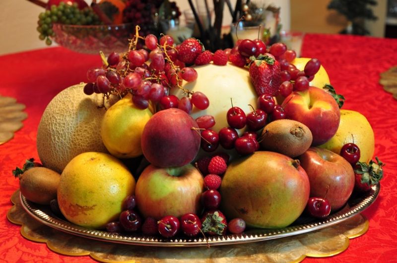 Round Fruits and Polka Dots