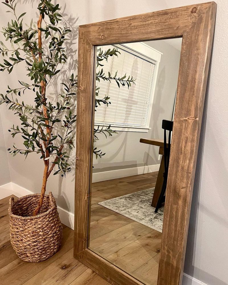 Rustic Wooden Mirror