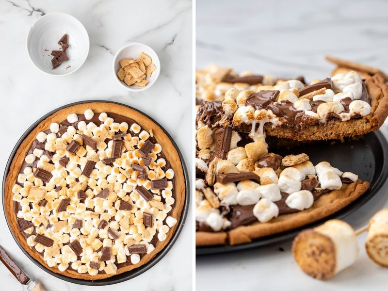 S'mores Cookie Pizza