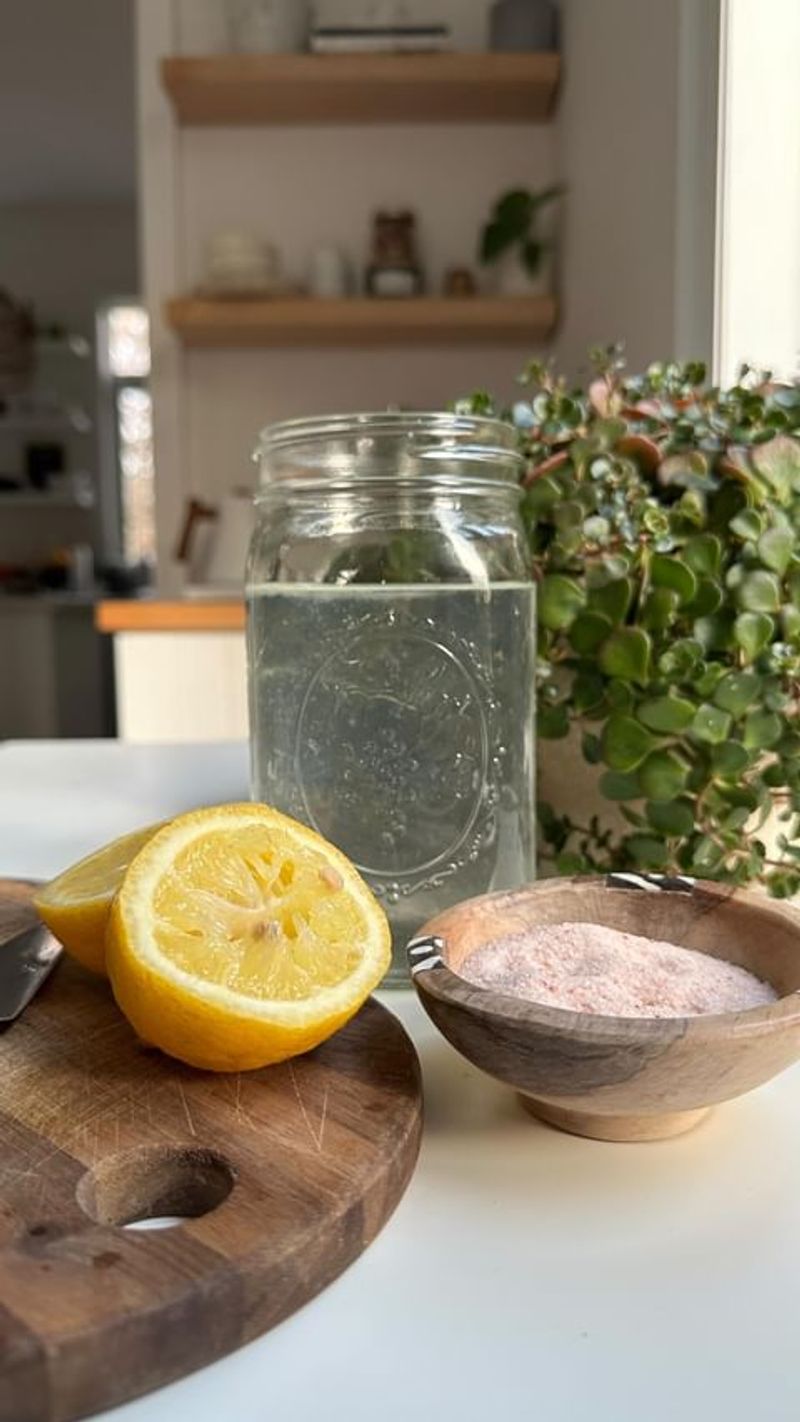 Salt and Lemon Grout Cleaner