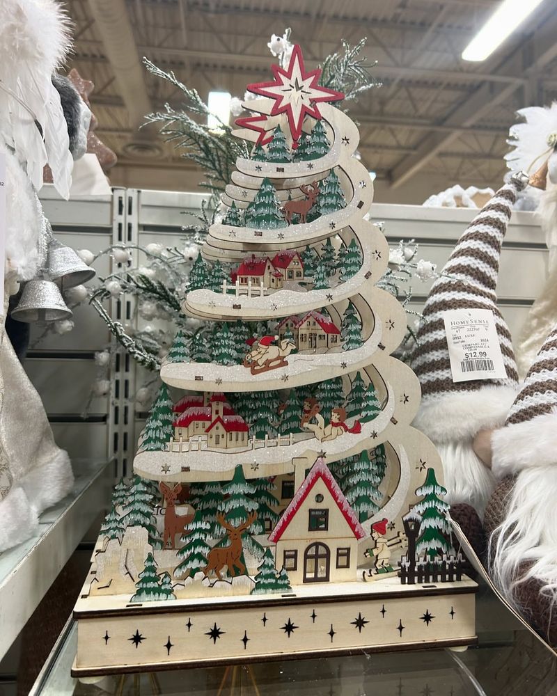 Snowy Village Display