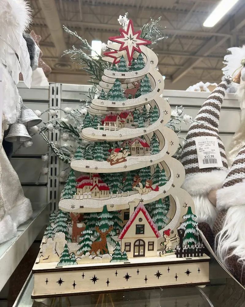 Snowy Village Display