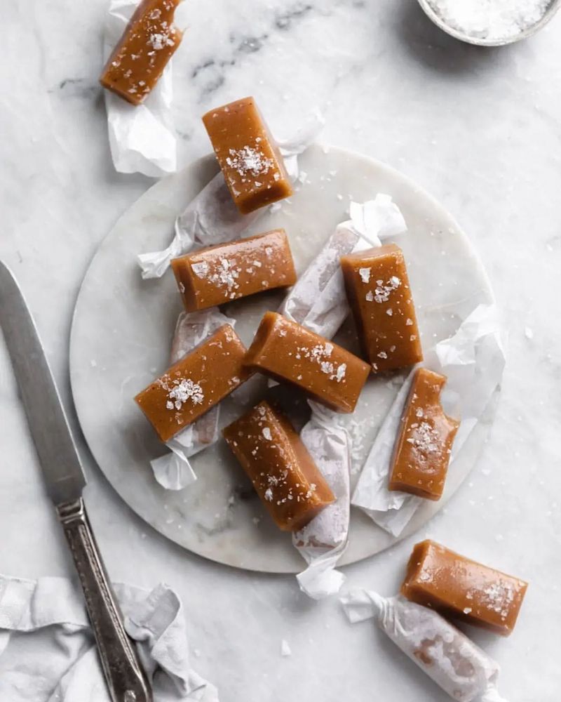 Spiced Apple Cider Caramels