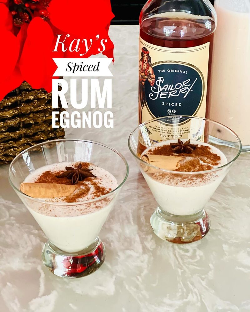 Spiced Rum Eggnog