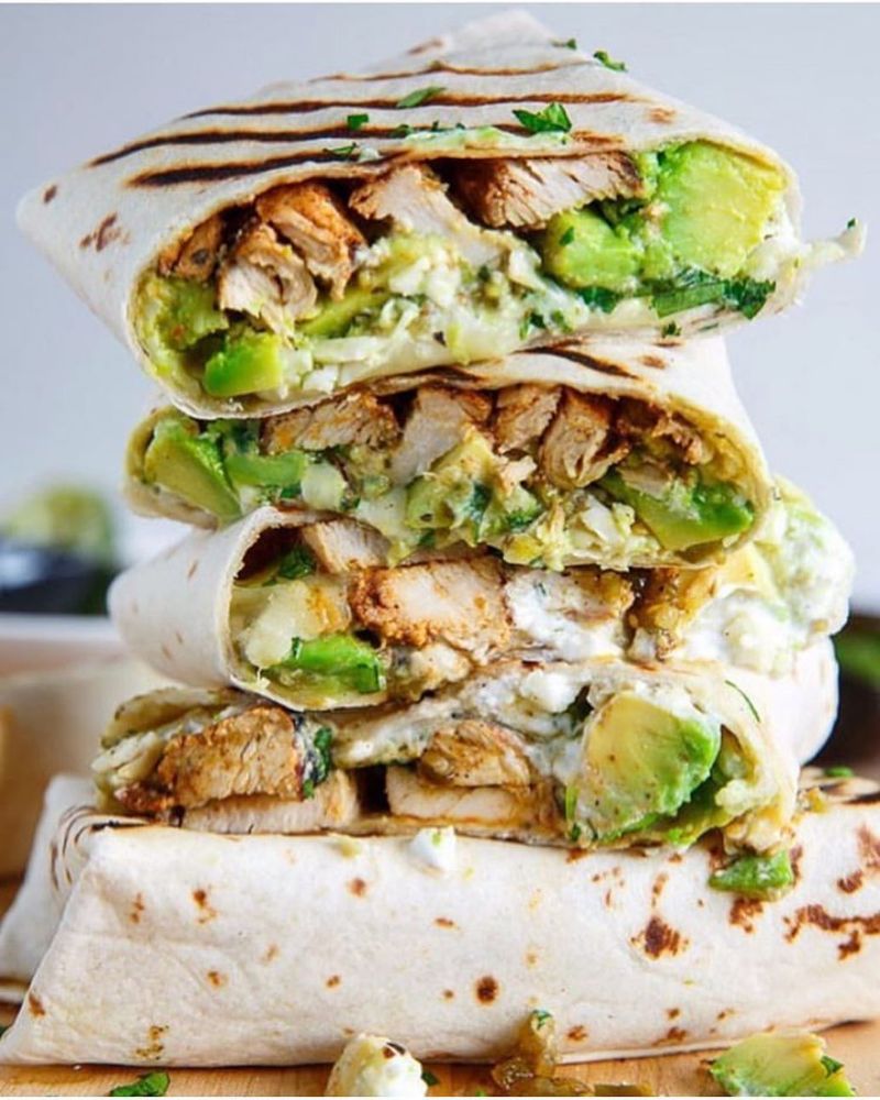 Spicy Chicken Avocado Wrap