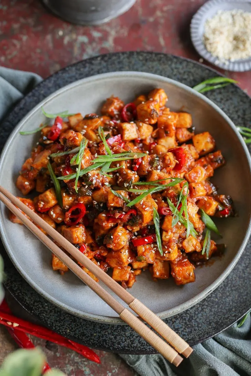 Spicy Tofu Stir-Fry