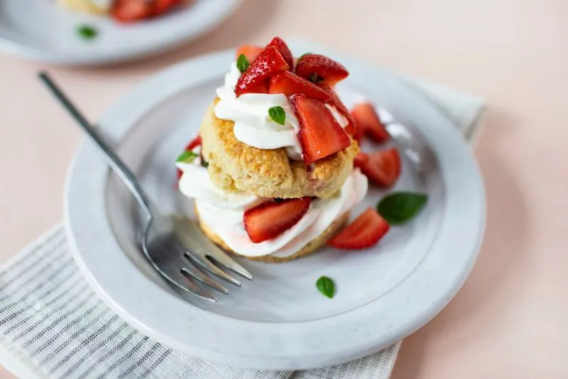 Strawberry Basil Shortcake