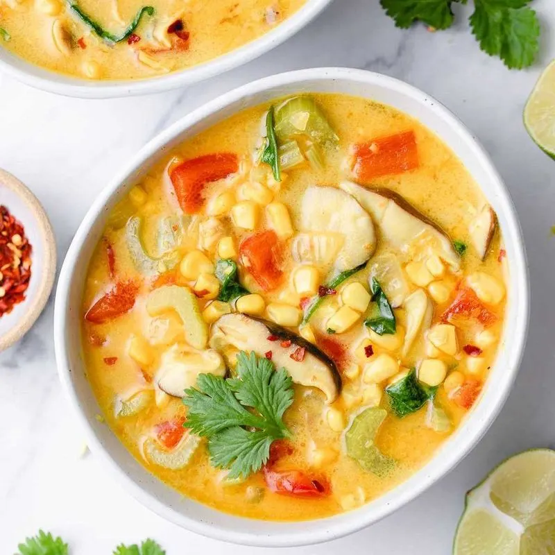 Thai Coconut Curry Soup