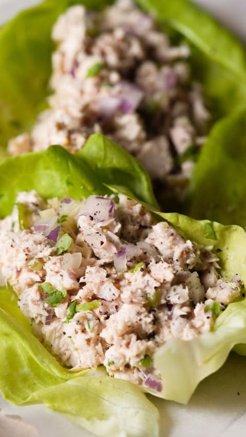 Tuna Salad Lettuce Wraps