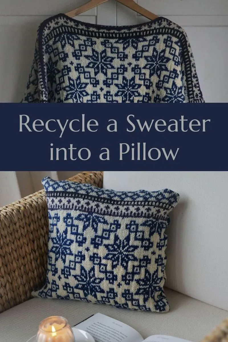 Upcycled Sweater Pillows