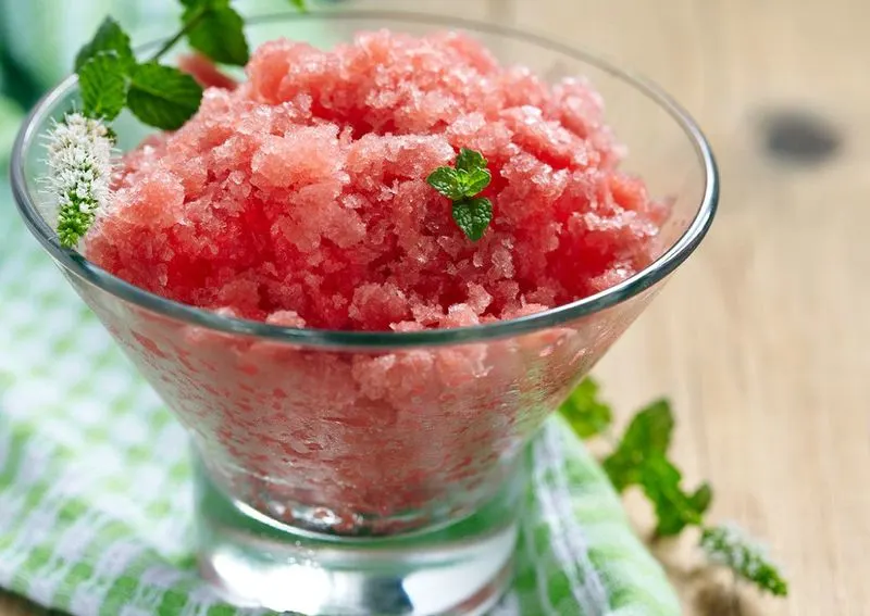 Watermelon Mint Granita