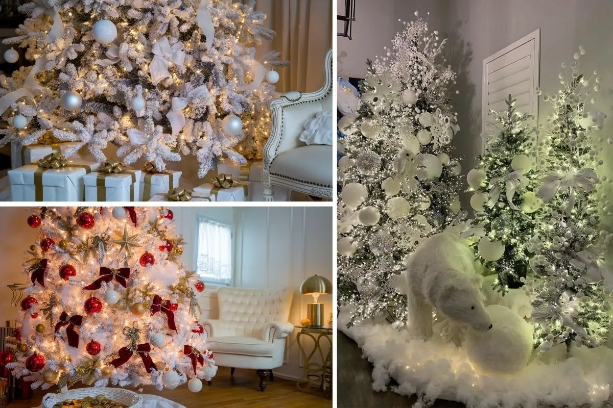 White Christmas Tree Looks So Magical, Even Santa Might Be Jealous