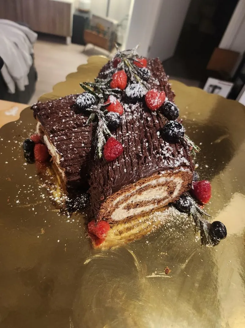 Yule Log Cake