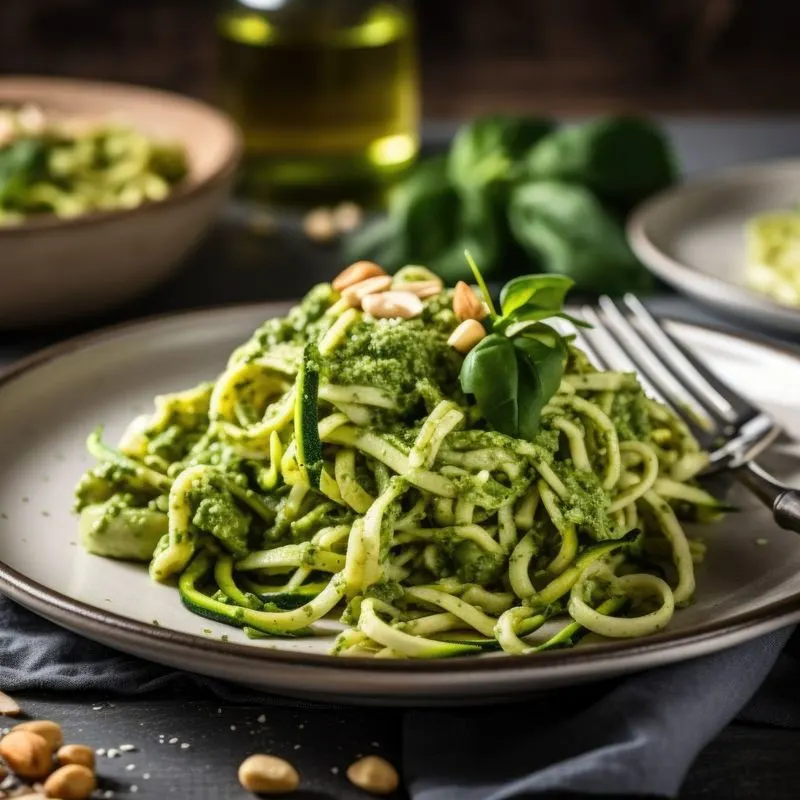 Zucchini Noodles with Pesto