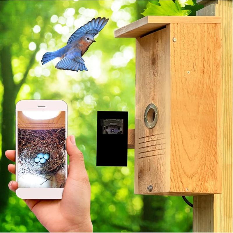 Birdhouse with Built-in Camera