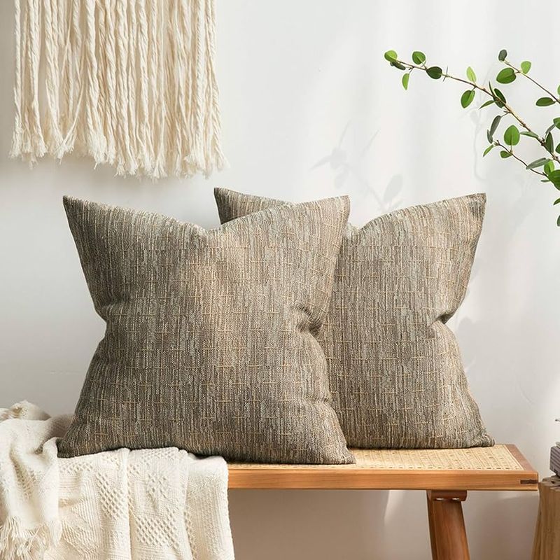 Burlap Throw Pillows