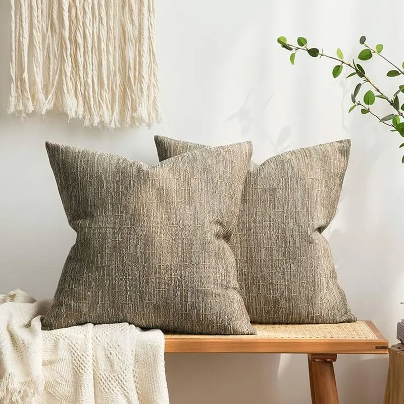 Burlap Throw Pillows