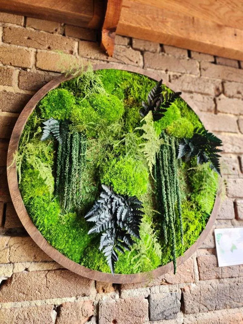 Handcrafted Moss Art Frame