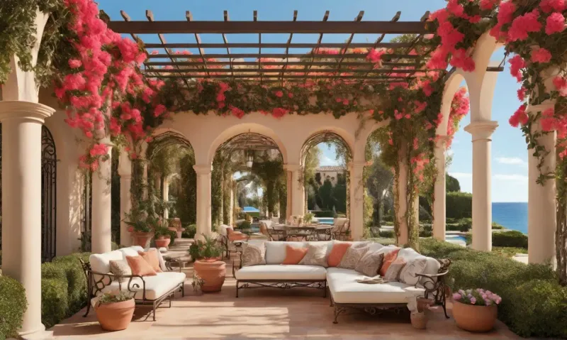 Mediterranean-Style Pergola