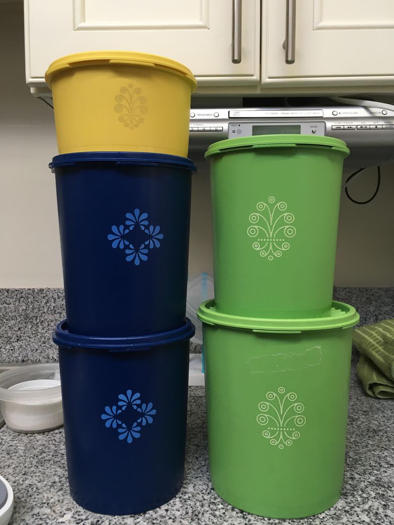 Old Plastic Containers