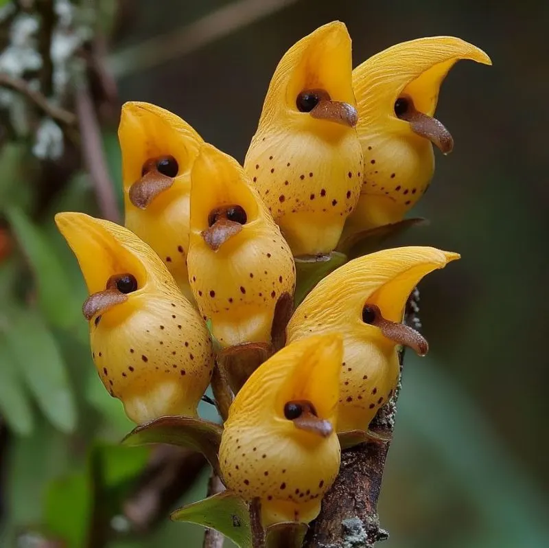 Parrot Flower (Impatiens psittacina)