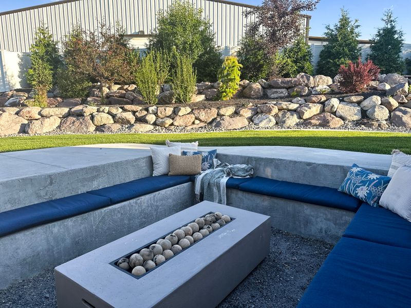 Sunken Fire Pit Area