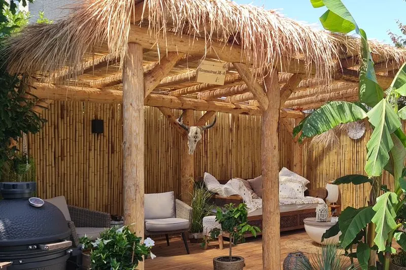 Tropical Thatched Pergola