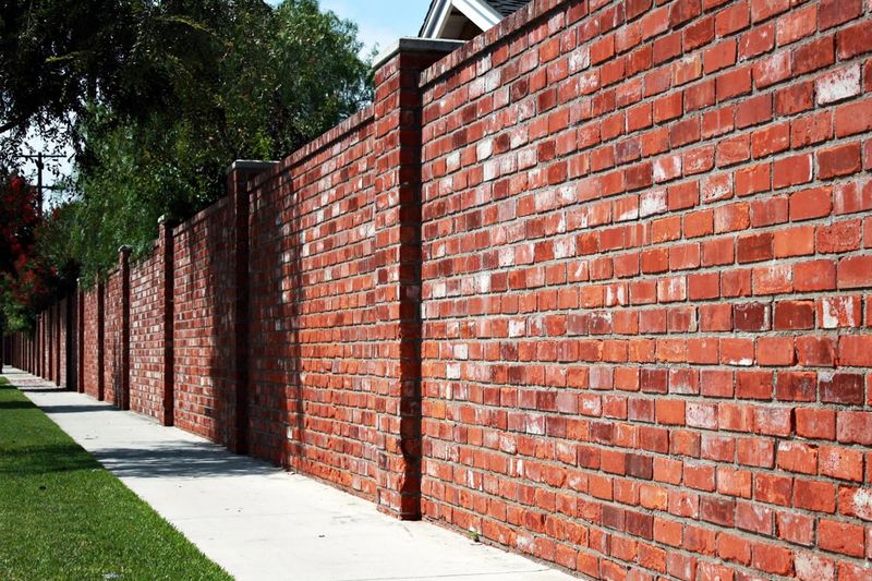 Brick Wall Fence