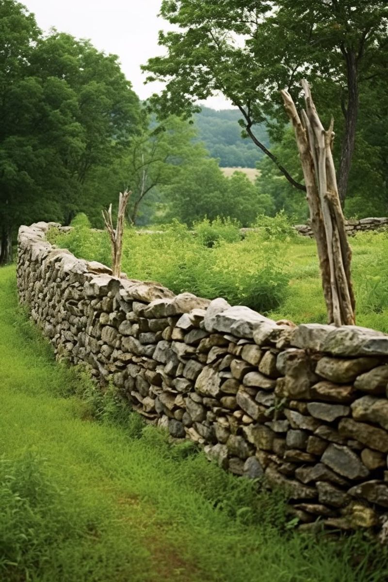 Stone Wall Fence