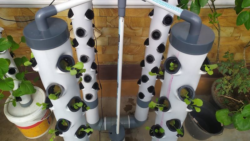 Vertical Hydroponic Tower