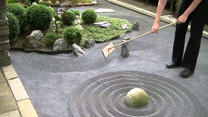 Zen Garden Raking