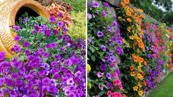 16 Eye-Catching Ideas for Landscaping With Petunias For Color All Summer Long