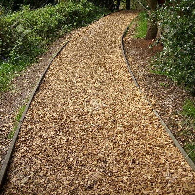 Bark Mulch Path