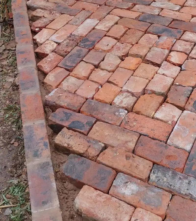Brick Pathway Reclaimed