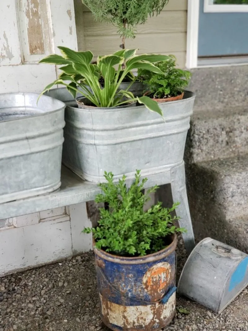 Cracked Flower Pots