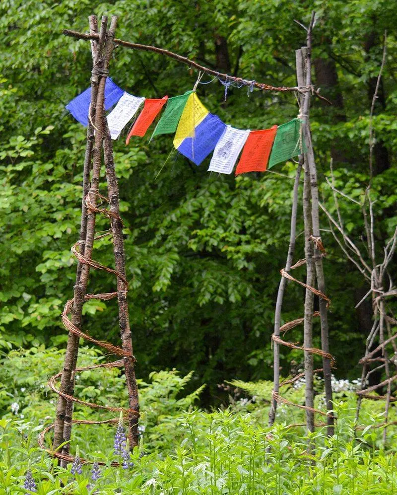 DIY Garden Trellis from Branches