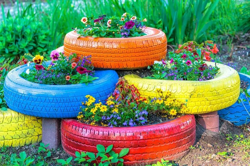 Garden Art from Recycled Materials