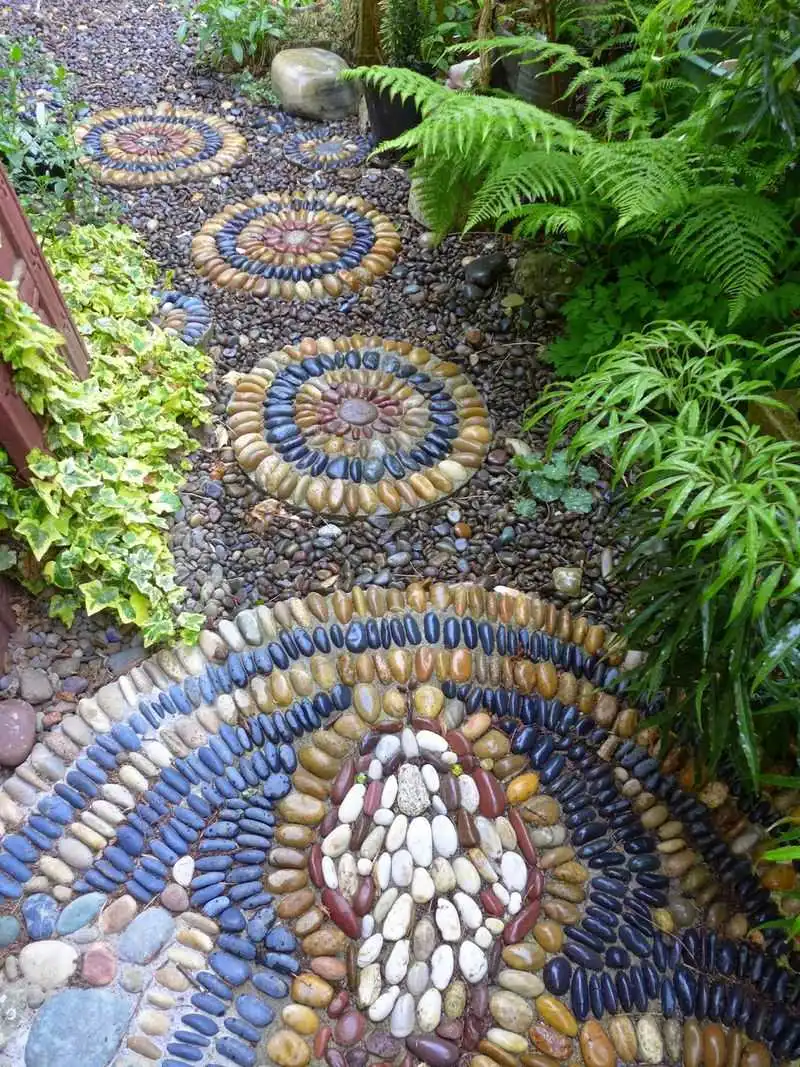 Mosaic Tile Stepping Stones