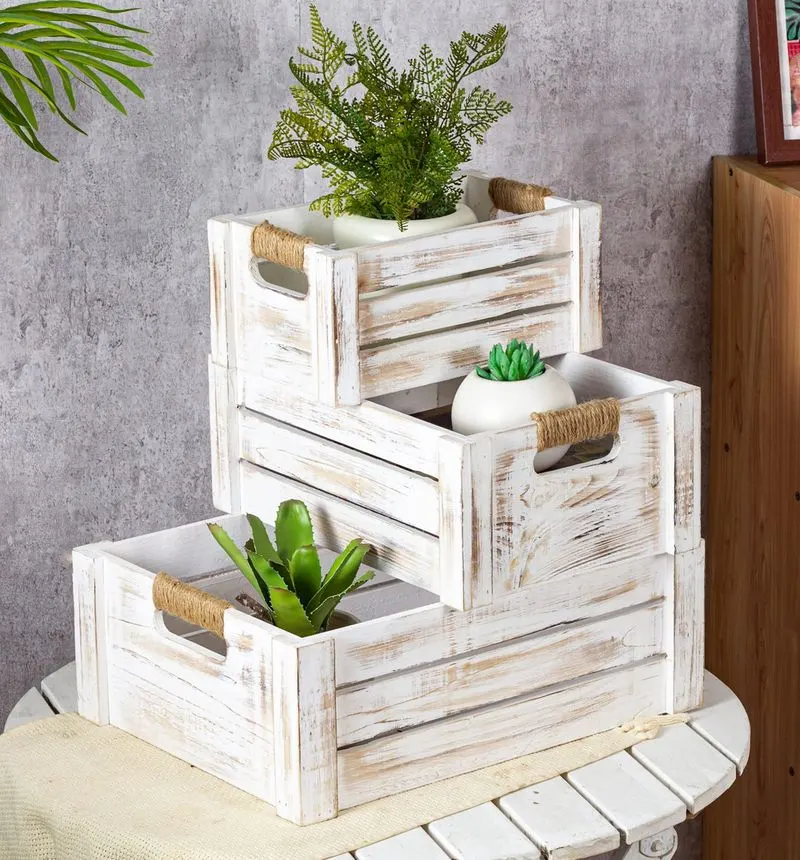 Rustic Crate Display