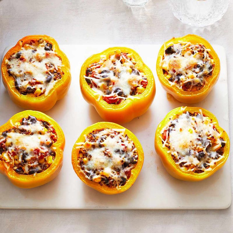 Stuffed Bell Peppers with Quinoa