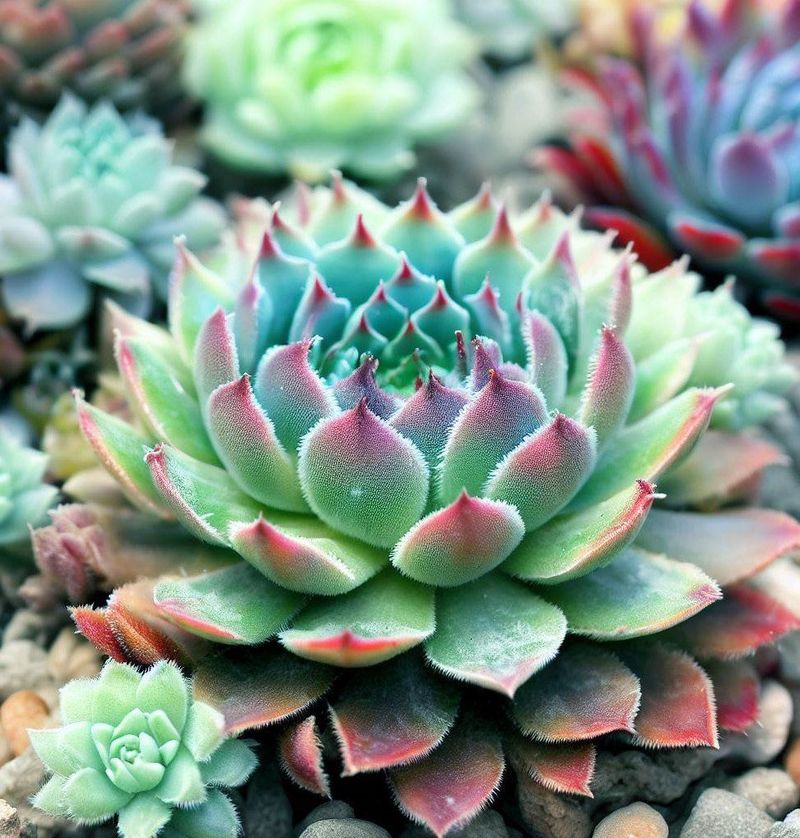 Teal Sempervivum